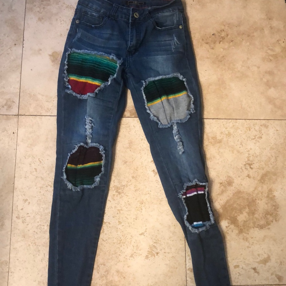 Lucky and blessed capris
